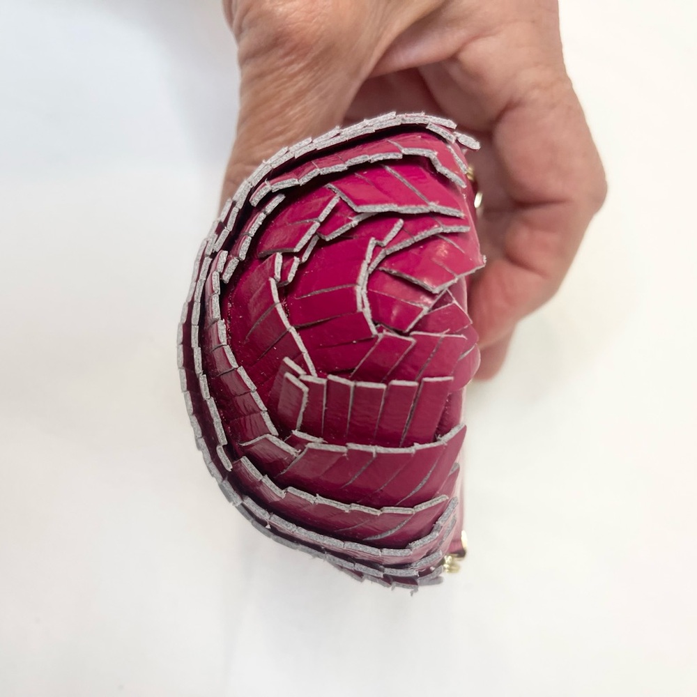 Kate Spade Rare Vintage Hedgehog Leather Coin Purse Berry Pink Collectors Item - Picture 7 of 10